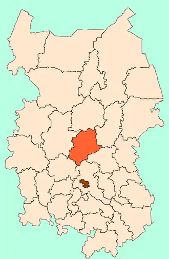 Саргатский район на карте