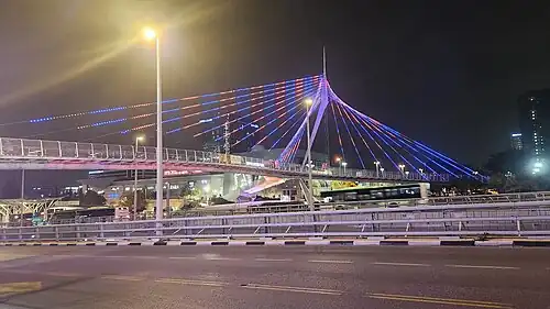 Вид ночью с подсветкой