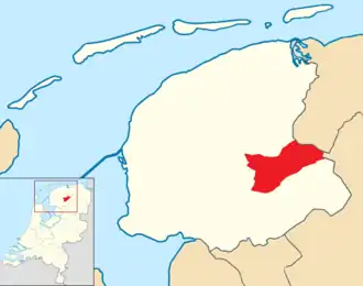 Опстерланд на карте