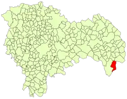 Расположение муниципалитета на карте провинции