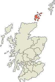 Оркнейские острова на карте