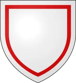 Червлёная внутренняя кайма на серебряном поле