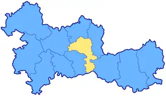 Орловский уезд на карте