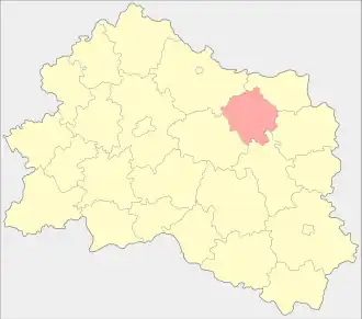 Новосильский район на карте