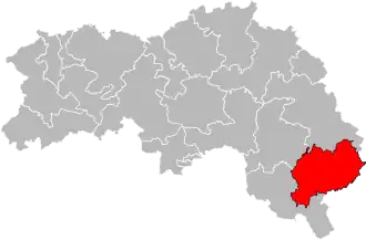 Кантон на карте департамента Орн