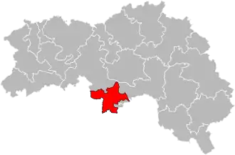 Кантон на карте департамента Орн