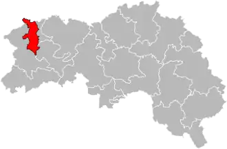 Кантон на карте департамента Орн