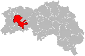 Кантон на карте департамента Орн