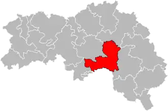 Кантон на карте департамента Орн