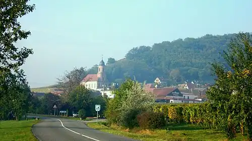 Въезд со стороны Кинцхайма