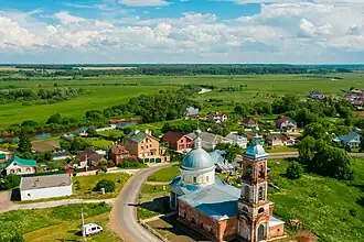 Вид на село Ославское.