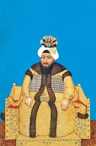 Миниатюра, изображающая Османа III, работы Левни