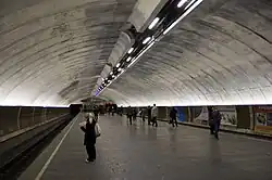 Платформа станции после пожара