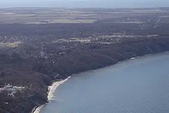 Панорама курорта Отрадное с вертолёта