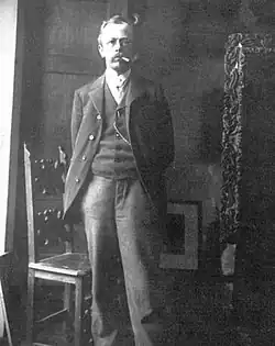 Фотопортрет Рейнигера, сделанный в 1903 году на вилле Сан-Ремиджио в Палланце