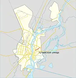 На карте города