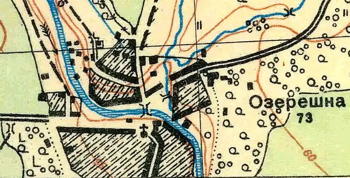 План деревни Озерешно. 1931 год
