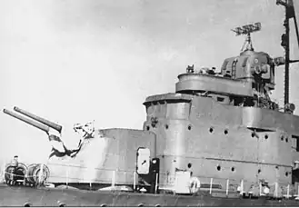 Мостик и башенная установка ЭМ «Озорной», 1948 год