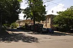 Вид улицы от перекрёстка с Базарной улицей