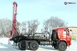 Самоходная буровая установка ПБУ-2 на шасси КАМАЗ