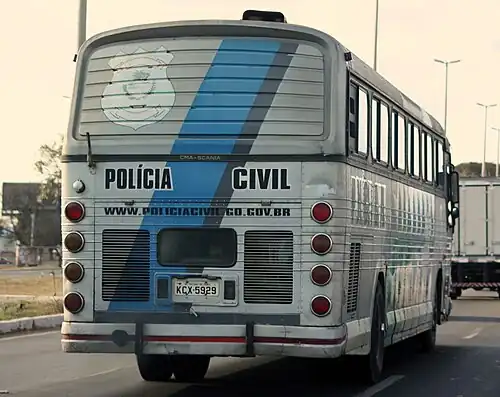 Полицейский автобус в штате Гояс