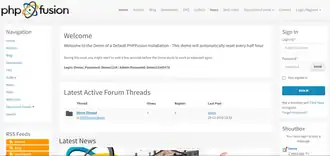 Скриншот программы PHPFusion
