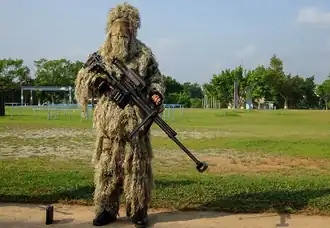 Снайпер Морской пехоты КНР с винтовкой QBU-10