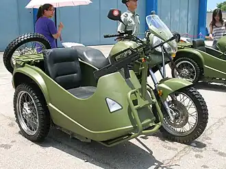 Военный мотоцикл марки Jialing