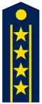 Погон старшего полковника (Colonel Commandant) ВВС КНР (с 2009 года).