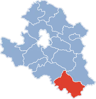 Гмина Мушина на карте