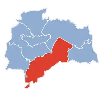 Штабин на карте