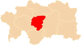 Дрогичинский повет на карте