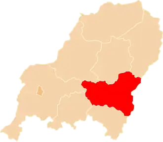 Вилейский повет на карте