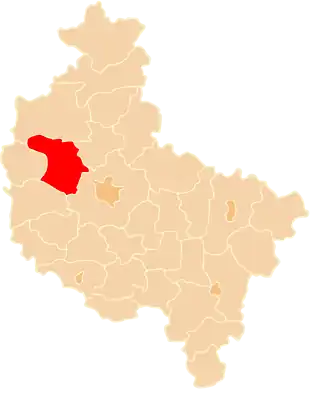 Шамотульский повет на карте