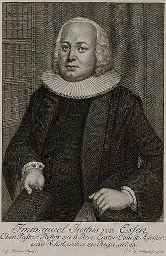 Эммануил Юстус фон Эссен (художник Йохан Готтлиб Беккер; 1763)