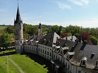 Вид замка с северо-западной стороны