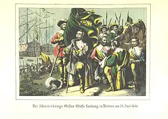 Высадка Густава Адольфа II в Померании.