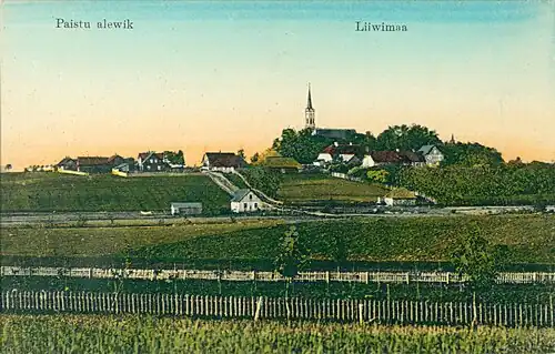 Посёлок Пайсту, фото-открытка 1910 года