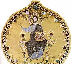 Христос Пантократор, X век (деталь Пала д'Оро)