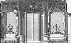 Пале-Рояль, Париж. Салон герцогини Орлеанской. 1754. Гравюра издания Энциклопедии Дидро и Д’Аламбера. 1762