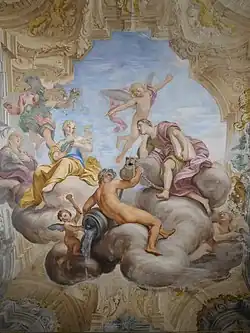 Роспись плафона. Палаццо Николо Спинола ди Лукколи, Генуя
