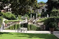 Вид на сады Квиринальского дворца