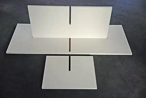 Принцип соединения «в полдерева» сотовых панелей