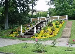 Райский сад. Водный каскад. 1847. Ботанический сад, Потсдам