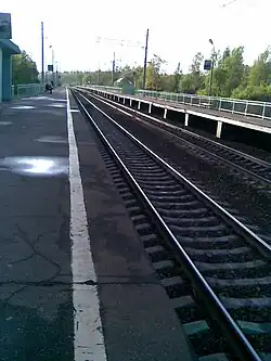 Станция «Партизанская».  Вид в сторону Можайска