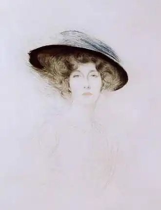 Портрет Лианы де Пужи 1908 года кисти Поля Эллё.