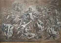 La Divina Tragedia. 1865—1869. Эскиз картины. Музей культуры и ландшафта Йера, Франция