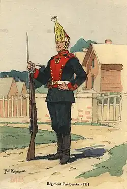 Солдат, лейб-гвардии Павловский полк (1914).