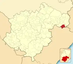 Расположение муниципалитета на карте провинции