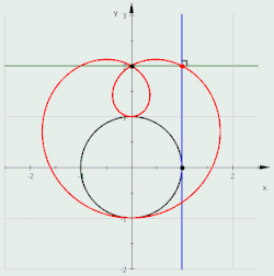 Улитка Паскаля — полюс подеры вне окружности